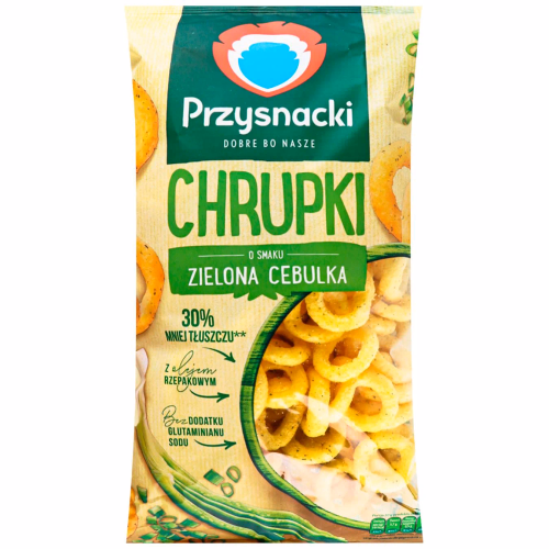 PRZYSNACKI снеки КУКУРУДЗЯНІ смак зеленої цибулі 150г