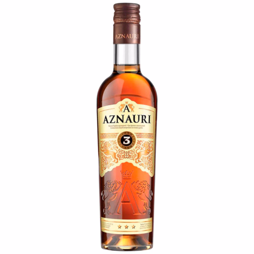 Бренді виноград витримний AZNAURI V.S 3*0,25л