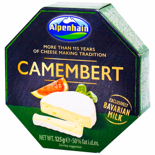 Сир Камамбер Селект 50%, ТМ Альпенхайн, 125г