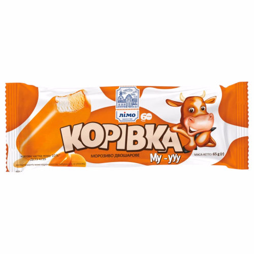 Корівка "Му-ууу" біскв.і топл мол кар. гл  65г Лімо
