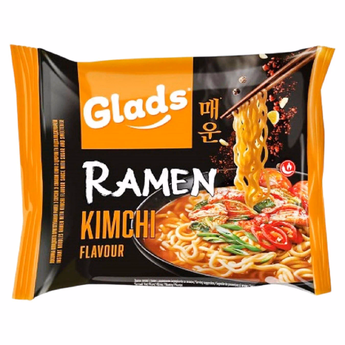 Локшина шв/приг Рамен з соусом зі смаком Кімчі з цукром ПАЧКА 105г Glads