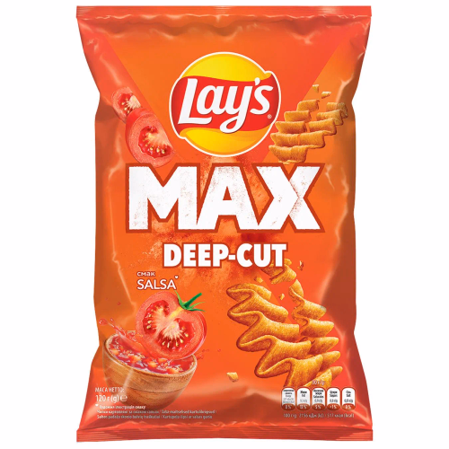 Чипси Lay's MAX смак сальси рифлені 120г