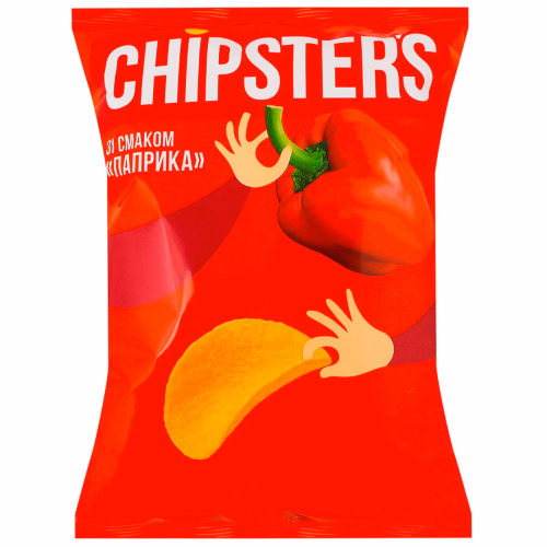 ТМ CHIPSTER`S Чипси Паприка 100г