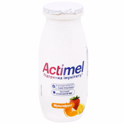 Actimel Продукт кисломолочний 1,4% пет 100г мультифрукт