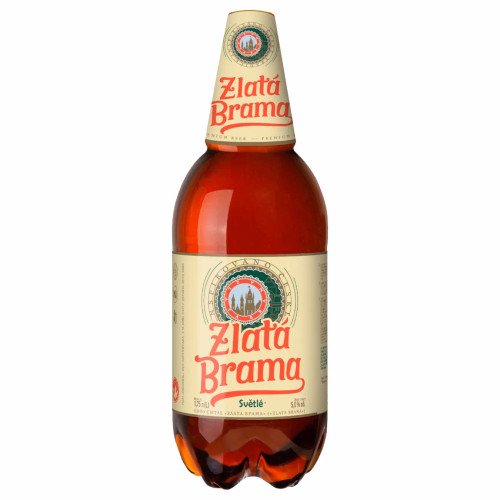 Пиво ZLATA BRAMA ПЕТ 1,75л ТМ Оболонь