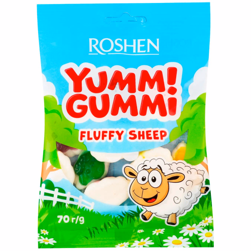 ЖЕЛЕЙНІ ЦУКЕРКИ Yummi Gummi Fluffy Sheep ВКФ 70г