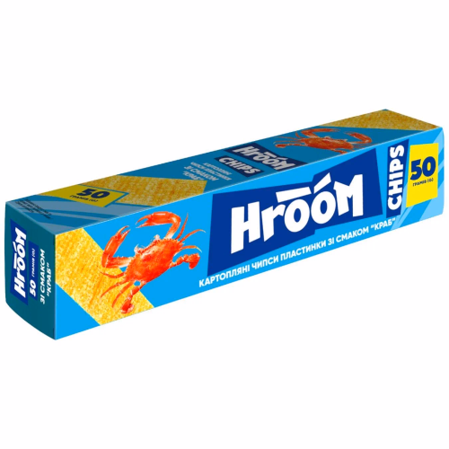 HROOM Чипси пластинки Краб 50г