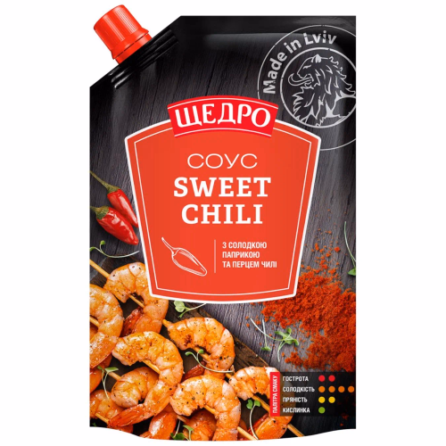 Соус Щедро Sweet Chili д/п 200г