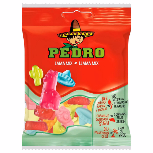 БП Pedro Цукерки Желейні з фруктовим соком лама 80г