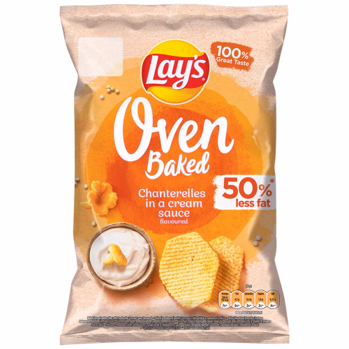Чипси Lay's Baked зі смаком лисичок у сметані 110г