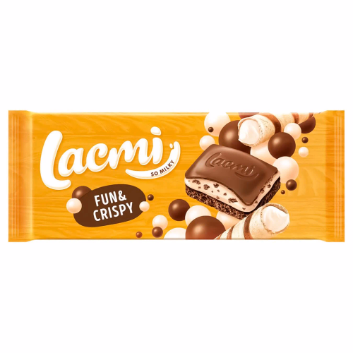 ШОКОЛАД Roshen Lacmi Fan&Crispy молоч ВКФ 85г