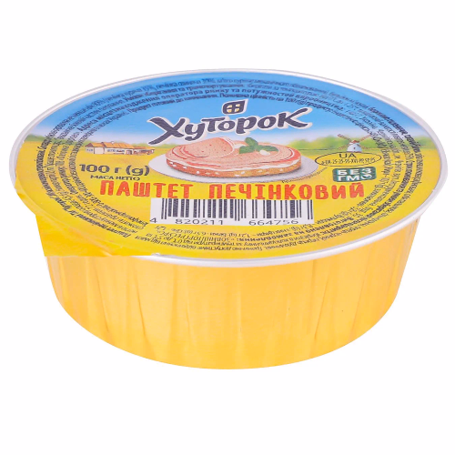 Паштет печінковий ТМ "Хуторок" 100г