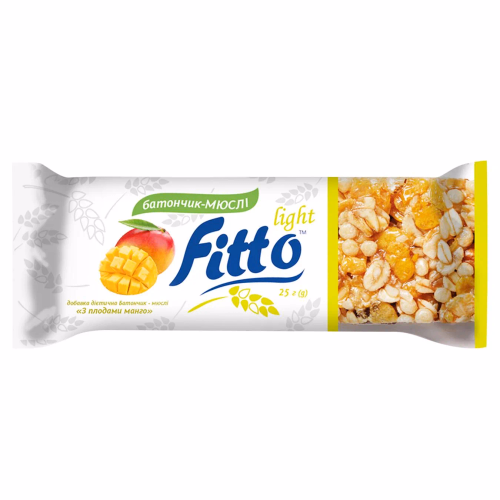 Батончик - мюслі "З плодами манго" ТМ "Fitto light"25г