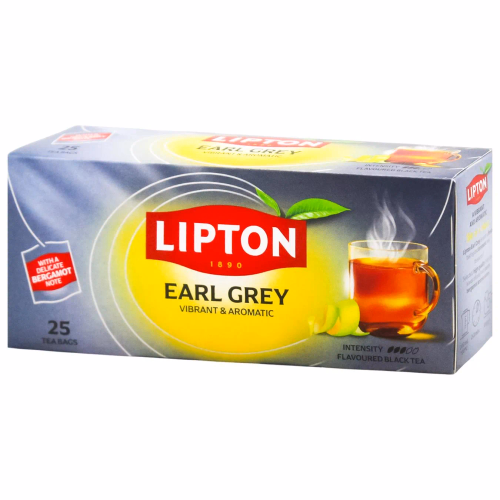 Ліптон Чай Чорний EarlGrey 1,5г*25пак