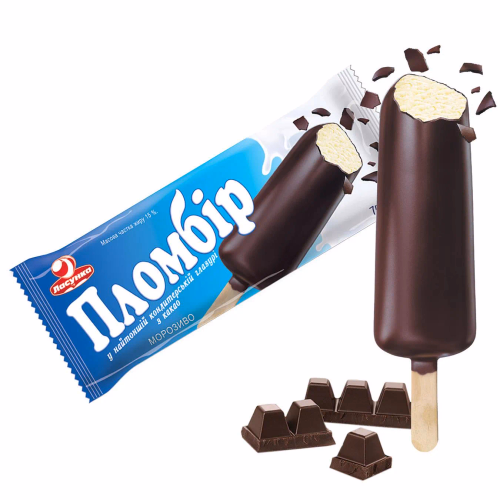 Ескімо "Пломбір" у глазурі 75г. (32шт)