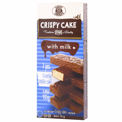 Торт ваф.crispy cake-молоко 195гр ХБФ