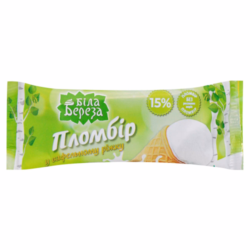 Ріжок пломбір Біла Береза 150г