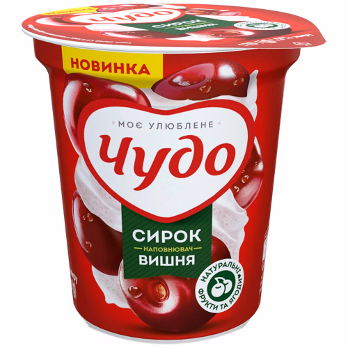 Чудо Сирок збитий Вишня 5% стакан 170г