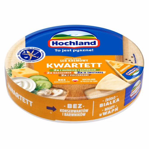 Hochland сир пл. 180г Квартет (коло)