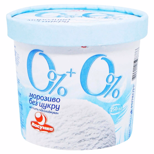 Відерко Ласунка 0%+0% 250г