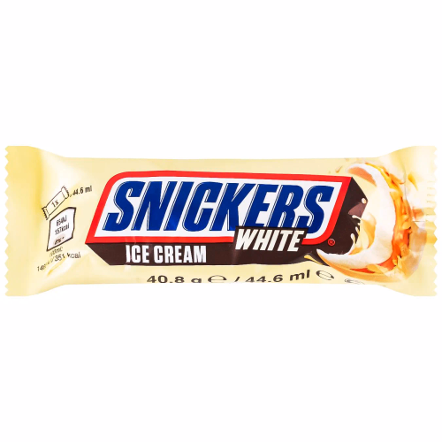 Морозиво батончик SNICKERS White стандарті 48г
