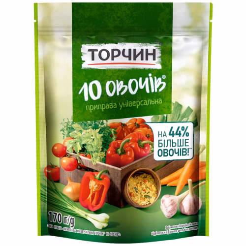 ТОРЧИН Приправа 10 Овочiв 170г