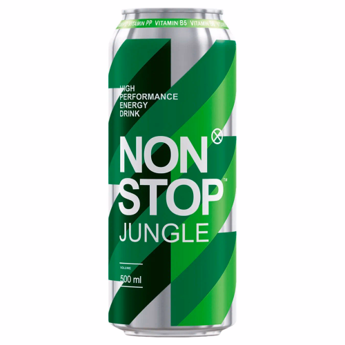 Напій енергет Non Stop JUNGLE б/а 500мл ж/б