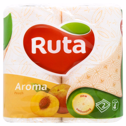 Папір Туалетний Ruta Персик 4р. 2шар