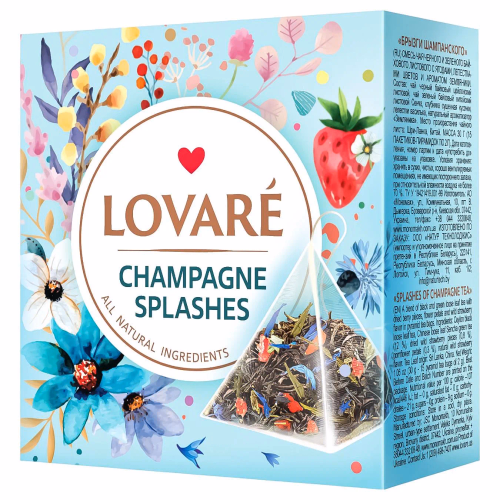 Lovare чай в пірам. ф/п 15*2г Shampagne splashes