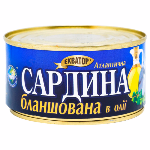 Сардина атл.бланш.№5,240гр Екватор