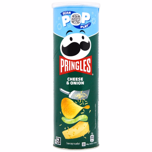 Чипси PRINGLES CHEESE ONION (сир та цибуля)165г