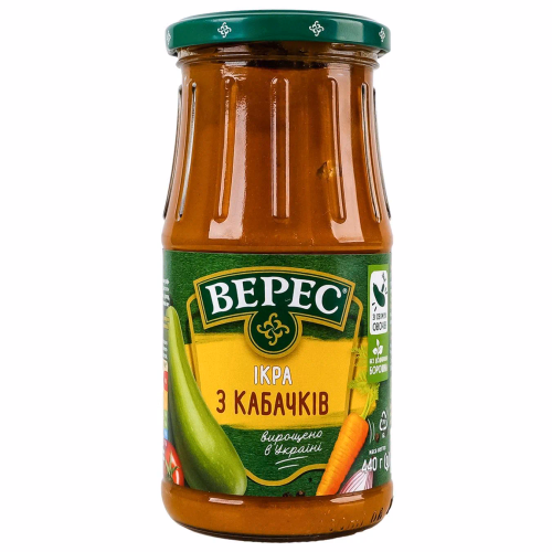 Ікра з кабачків Екстра 440г с/б Верес