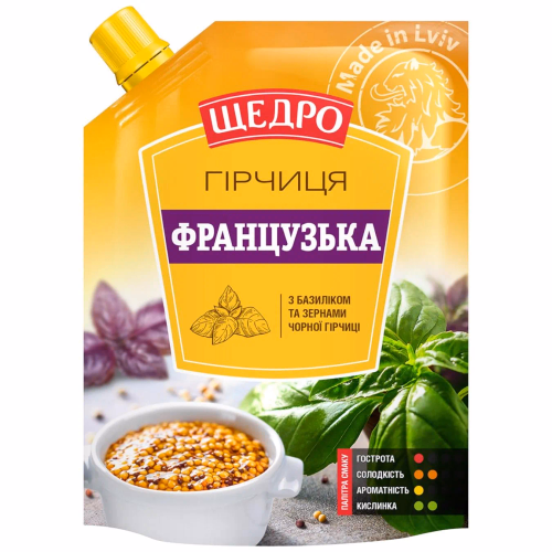 Гірчиця Щедро Французька д/п 120 г