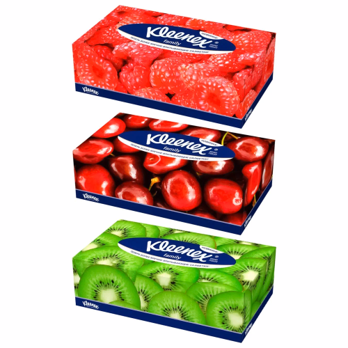 Серветки Kleenex в боксі 150шт family