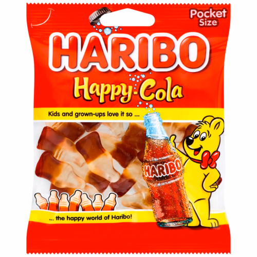 HARIBO Happy Cola 80 цукерки желейні неглазуровані зі смаком коли