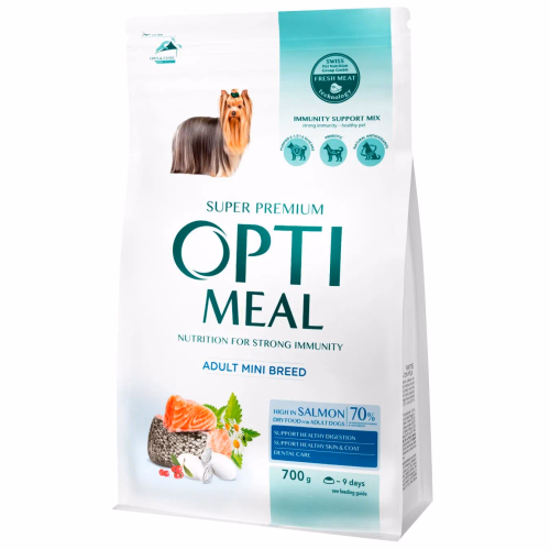 OptКорм Собаки Мiнi Породи Лосось 700г