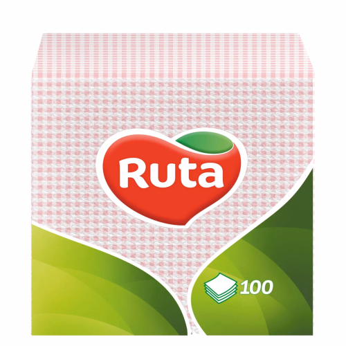 Серветки Ruta 24х24 100шт блакитні