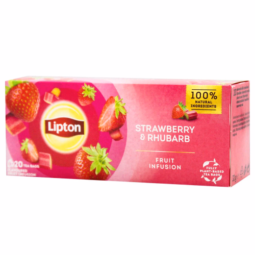 Ліптон чорн.Strawberry Rhubarb 1,6г*20пак_PL