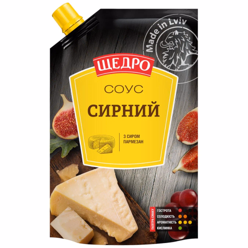 Соус Щедро Сирний д/п 200г (рецептура 40%)