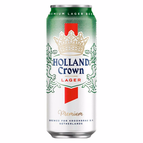 Пиво Holland Crown Premium Lager 0.5л ж/б 4,8%