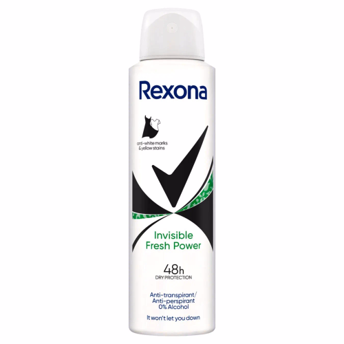 Rexona Антиперспірант аерозоль Невидима на чорному і білому одязі Свіжість 150мл