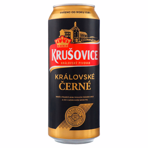 Пиво Krusovice Kralovske cerne(Крушовіце) чорне 0,5л ж/б