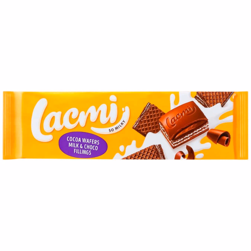 ШОКОЛАД Lacmi молочний з мол та шокол нач, вафлею з какао 235г Roshen