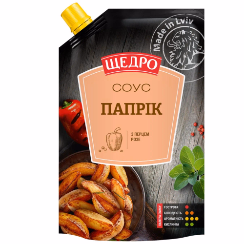 Соус Щедро Папрік д/п 200г