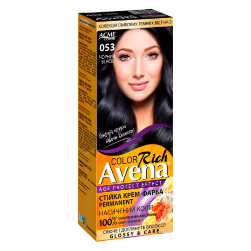 Крем-фарба ЕКМІ-КОЛОР Рябина "AVENA" №053 чорний