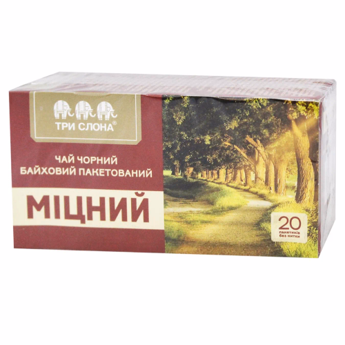 Чай Три Слона б/н ф/п 20*36 МІЦНИЙ чорн.