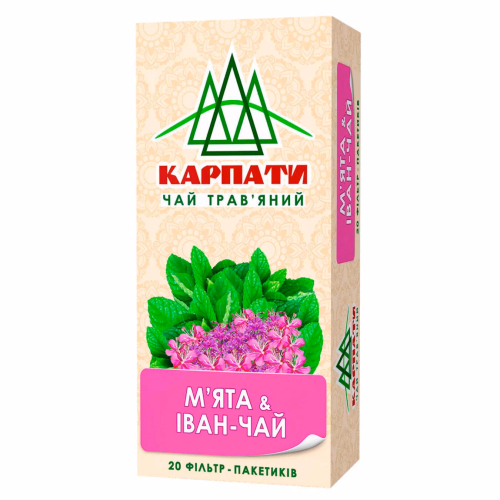 Чай Карпати 20ф/п*1,25г трав.М'ята+ іван-чай