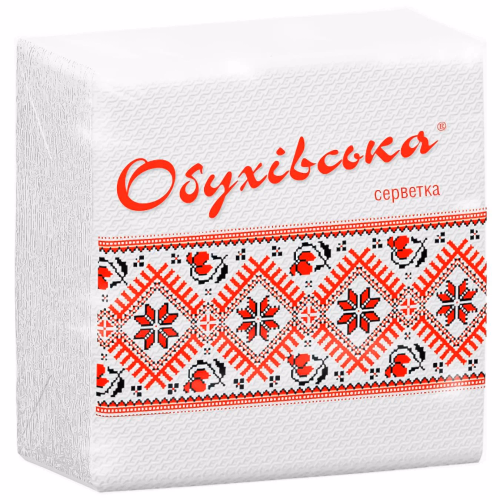 Обухівська Серв.пап 1-шар 230*240 в п/п упаковці 80шт білі