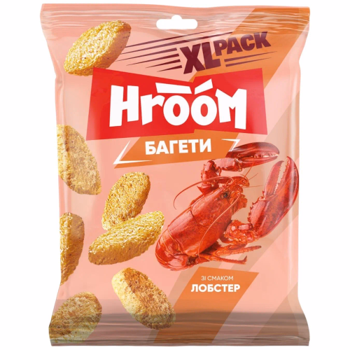Сухарики багетні зі смаком Лобстер ТМ HROOM 100 г