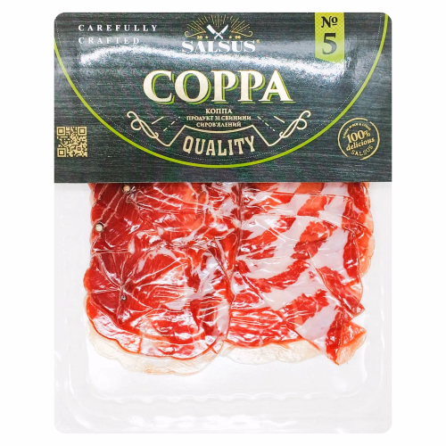 Продукт із свинини с/в Коппа (Сорра)нар.серв 100г TM SALSUS ГЛОБИНО
